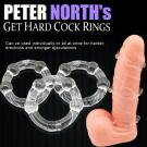 PETER NORTHS猛男增強鎖精入珠超值三透環(特)/8