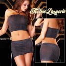 美國Electric-亮眼奪目!二件式貼身套裝-性感黑EH5...