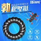 久戰 螺紋曲面矽膠鎖精圓環/8