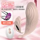 桑妮 10段變頻雙重體驗高潮遙控穿戴矽膠跳蛋-粉/85