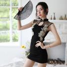 暗香流運-古典透視網紗刺繡旗袍角色扮演